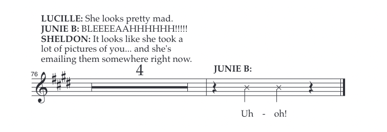 Junie B Audition Music