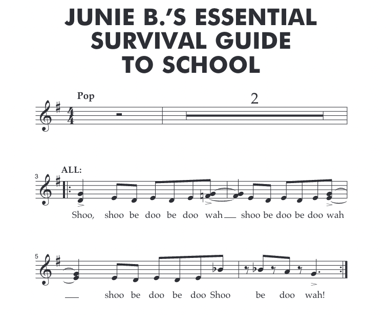 Junie B Audition Music