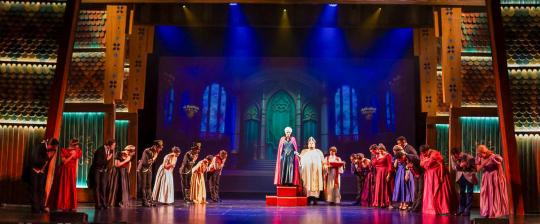 Frozen Broadway musical set rental -  scenery  - Front Row Theatrical Rental - 800-250-3114