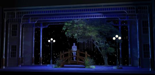 Music Man musical- footbridge rental - front row theatrical rental -800-250-3114