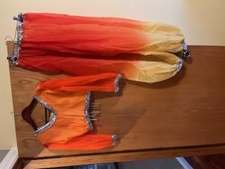 orange harem costume