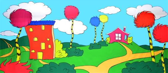 Seussical backdrop is ideal for the Seussical musical