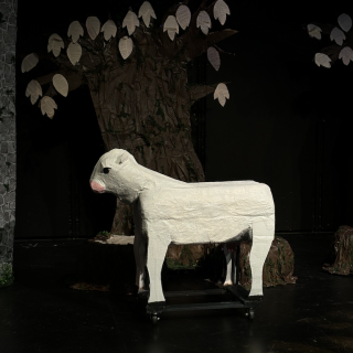 Full body shot of Milky-White