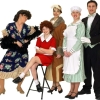 Rental Costumes for Annie - Mrs. Hannigan, Annie in her iconic red dress, Grace Farrell, Oliver 'Daddy” Warbucks, Warbucks' household staff, the butler Drake